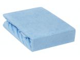 Prześcieradło Frotte z gumką Niebieski  Jasny  - 70x140     005 - dla dziecka  jasno niebieski